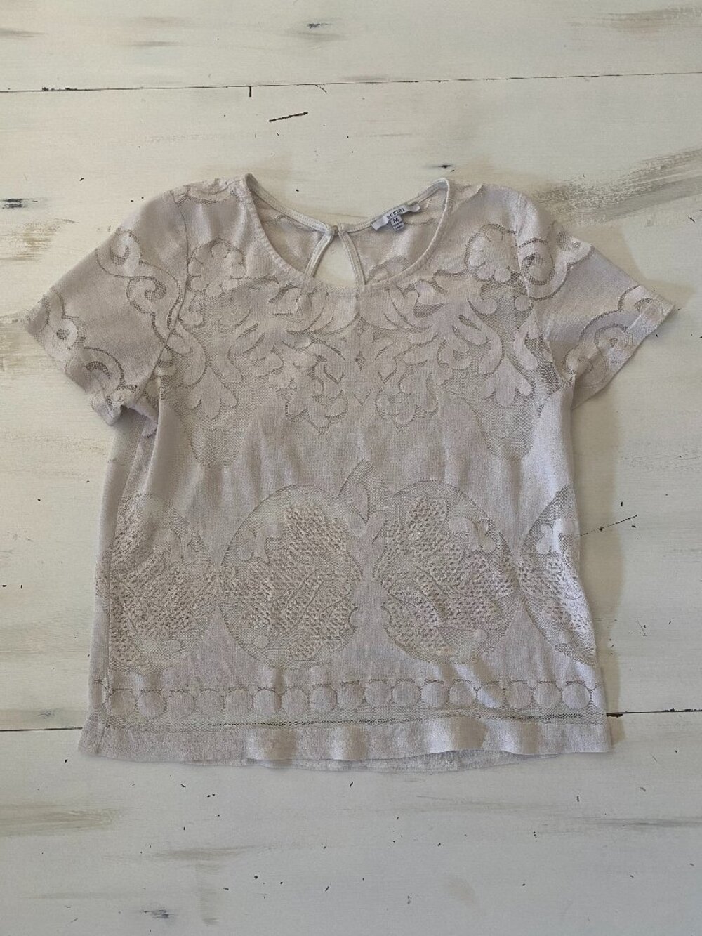 Acemi M White Lace Blouse